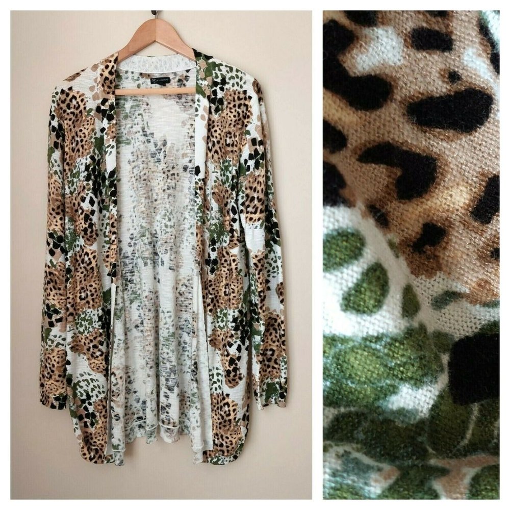 NWOT New Directions Light Open Front Cardigan